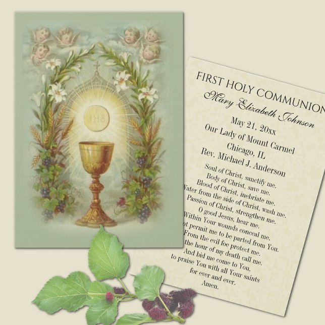 Remembrance Prayer Card for First Holy Communion (Creator Uploaded)