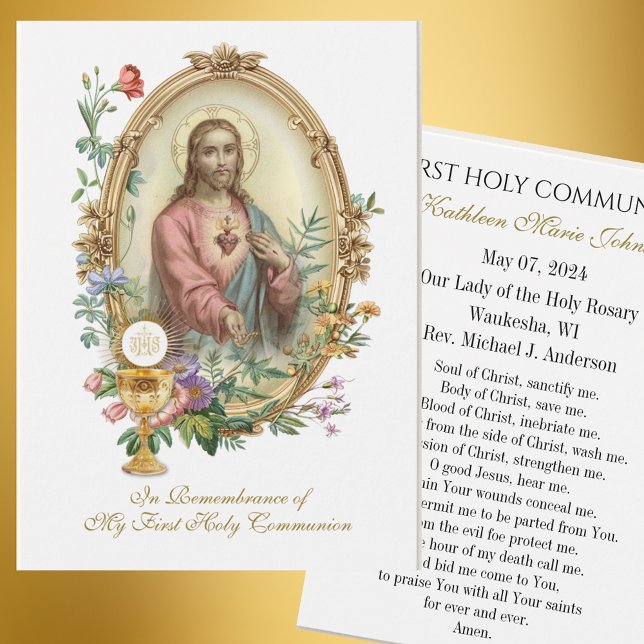 Remembrance Prayer Card for First Holy Communion (Creator Uploaded)