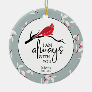 Remembrance Quote Photo Memorial Christmas  Ceramic Ornament