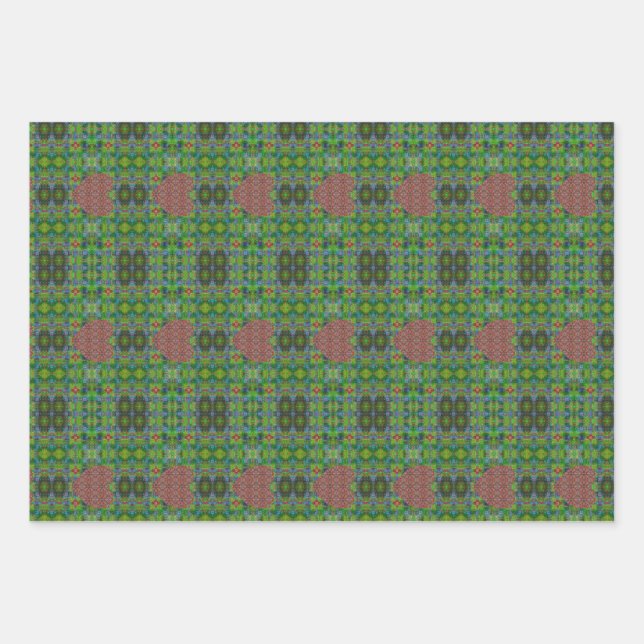 Remeura Field Hearts Wrapping Paper Sheet (Front)