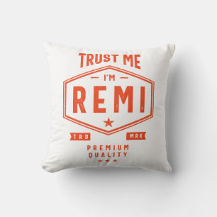 Remi Personalised Name Birthday Gift Cushion