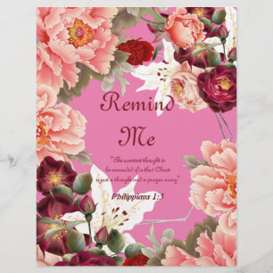 Remind Me Poem Personalised Paper