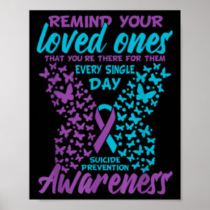 Remind Your Loved Ones Suicide Prevention Awarenes Poster