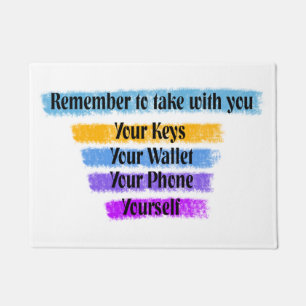 Reminder Door Mat