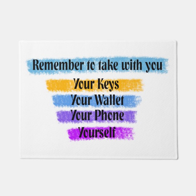 Reminder Door Mat (Front)