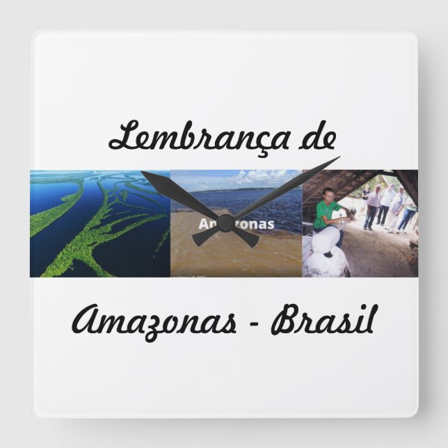 reminder from Amazonas Square Wall Clock (Front)