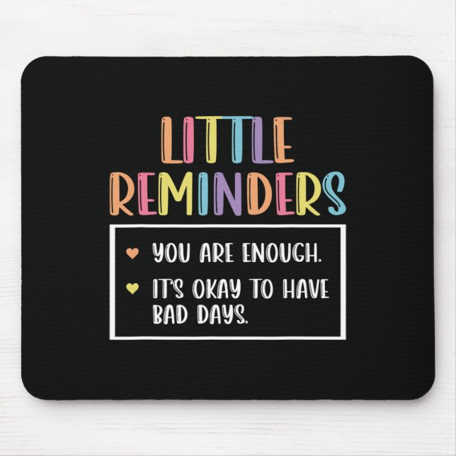 Reminder Mental Health Counsellor 1  Mouse Pad (Front)