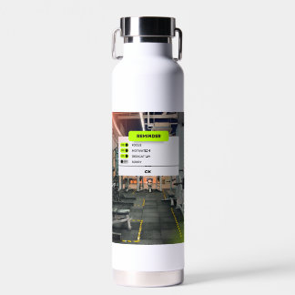 Reminder Motivation Square Water Bottle