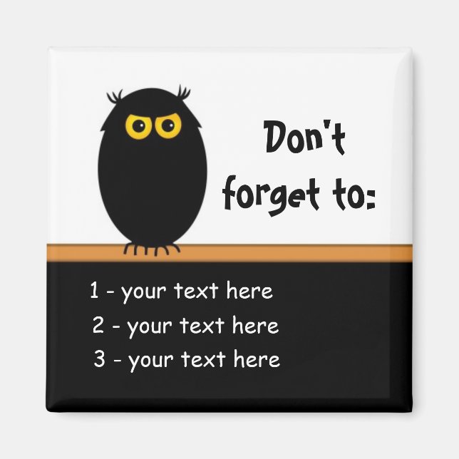 Reminder Note Magnet (Front)