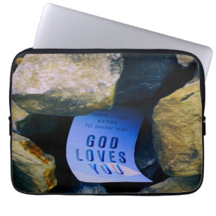 Reminder of God's Love For You. Christian Faith Laptop Sleeve