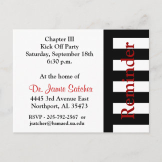 Reminder Post card3 Postcard