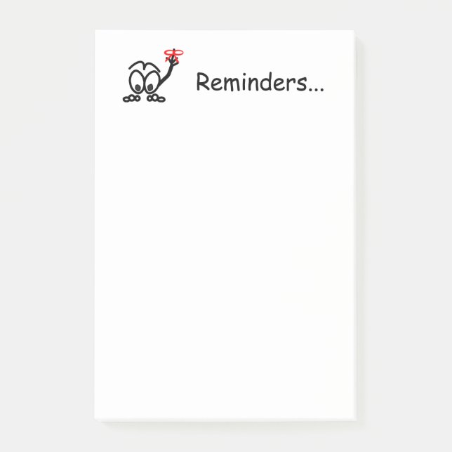 Reminders Don't Forget 4x6 Post-it Notes (Front)