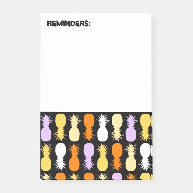 Reminders - Pineapples Post It Notes (Front)