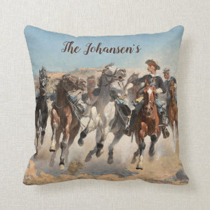 Remington Cowboy Southwestern Western Pillow