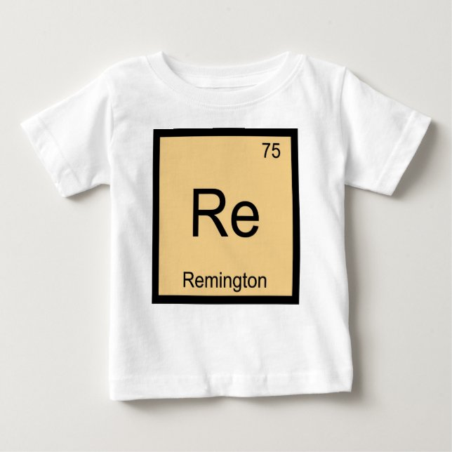 Remington Name Chemistry Element Periodic Table Baby T-Shirt (Front)