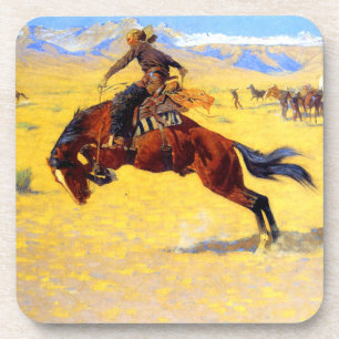 Remington Old West Horse and Cowboy Coaster