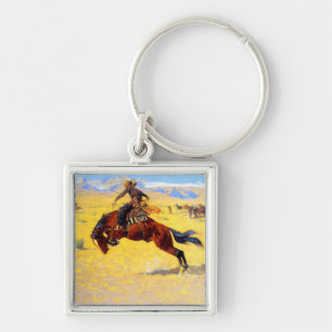 Remington Old West Horse and Cowboy Key Ring