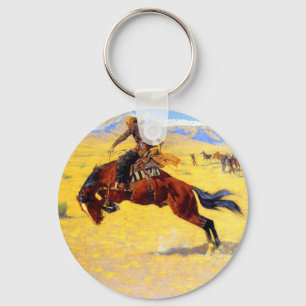 Remington Old West Horse and Cowboy Key Ring