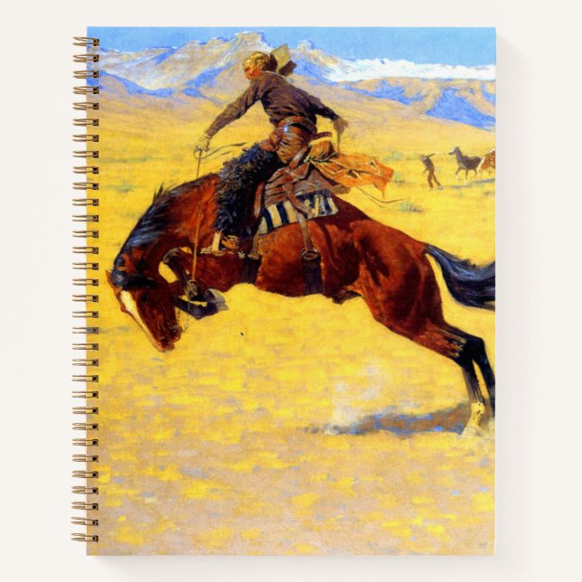 Remington Old West Horse and Cowboy Notebook (Front)