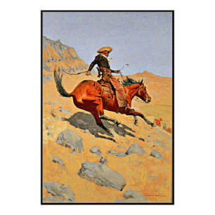 Remington - The Cowboy, famous painting Photo Print