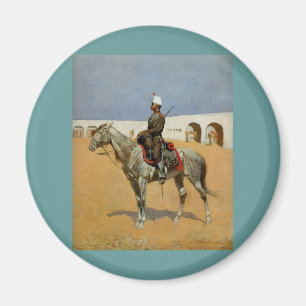 Remington's Cavalryman of the Line, Mexico (1889) Magnet