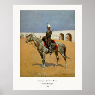 Remington's Cavalryman of the Line, Mexico (1889) Poster