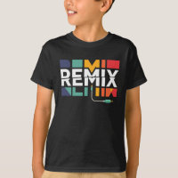 Remix Audio | DJ Music Retro Geometric Graphic