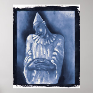 Remix of Clown (1934) oil painting by Mikulas Gala Poster