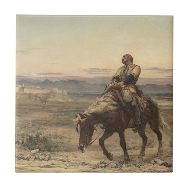 Remnants of an Army (by Elizabeth Thompson) Ceramic Tile (Front)