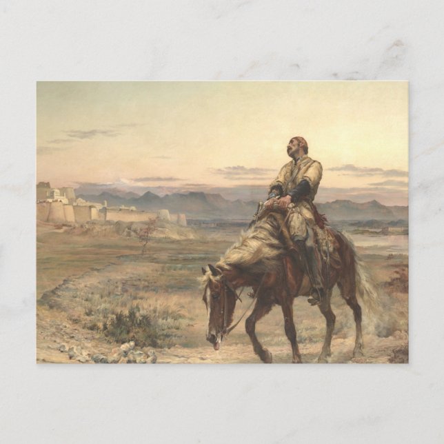 Remnants Of An Army Painting By Elizabeth Thompson Postcard (Front)