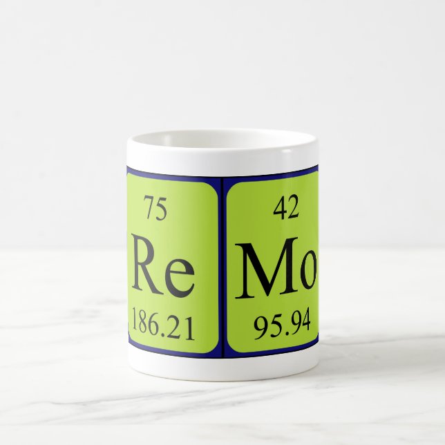 Remo periodic table name mug (Center)