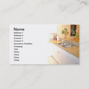 remodeled kitchen business card