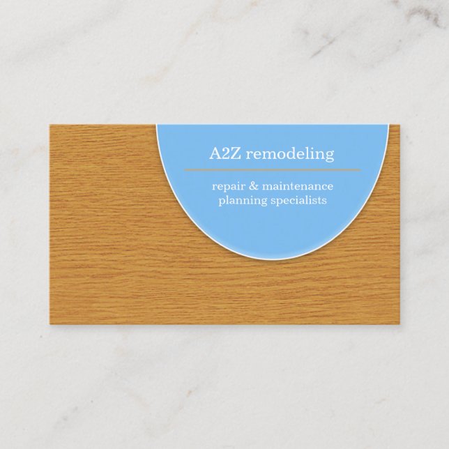 Remodeling Carpentry Business Card (Front)