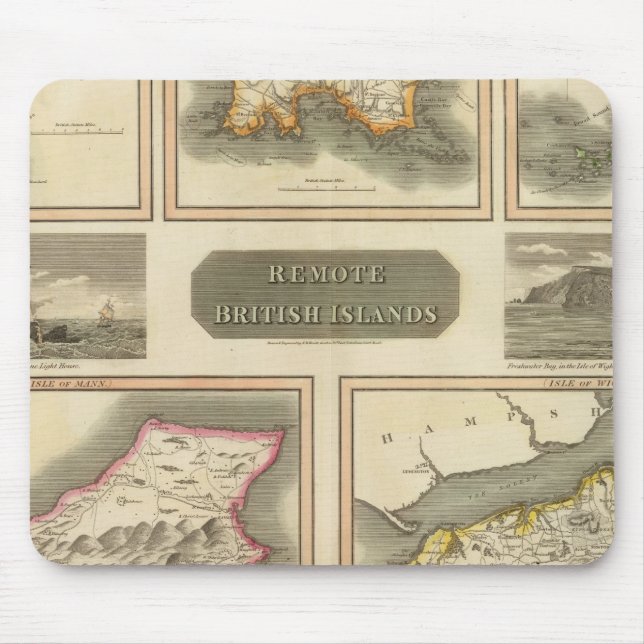 Remote British islands Mouse Pad (Front)