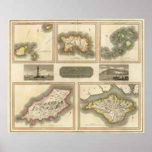 Remote British islands Poster