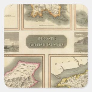 Remote British islands Square Sticker