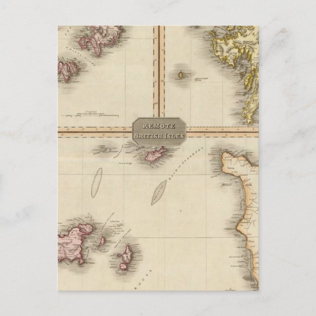 Remote British Isles Jersey and Guernsey Postcard (Front)