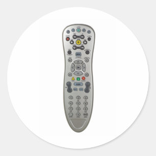Remote control classic round sticker