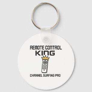 Remote Control King (channel Surfing Pro) Graphic Key Ring