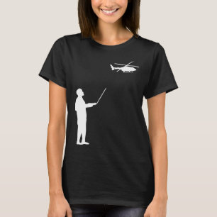Remote Control Model Helicopter RC Hobby Pilot Men T-Shirt