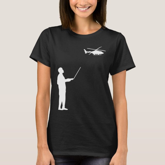 Remote Control Model Helicopter RC Hobby Pilot Men T-Shirt (Front)