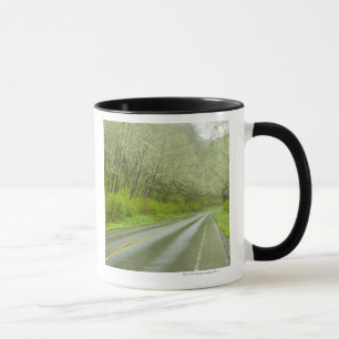 Remote highway through forest mug
