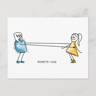 Remote-Hug Postcard