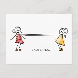 Remote-Hug Postcard