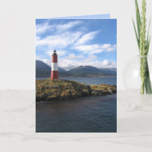 Remote Lighthouse, Beagle Channel, Patagonia Card