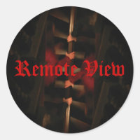 Remote View Round Sticker