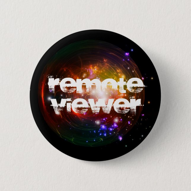 Remote Viewer 6 Cm Round Badge (Front)