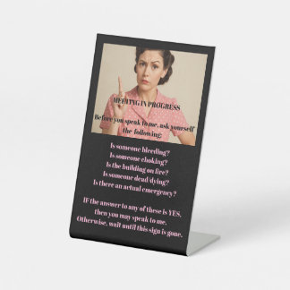 Remote worker/work from home Pedestal Sign 