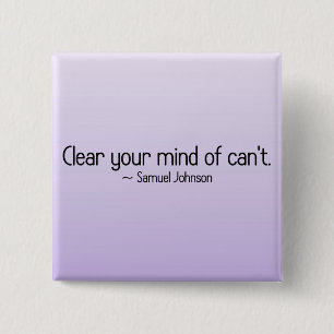 Remove doubt from your mind 15 cm square badge