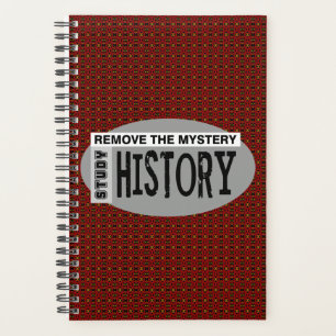 Remove Mystery History Grey Oval Planner
